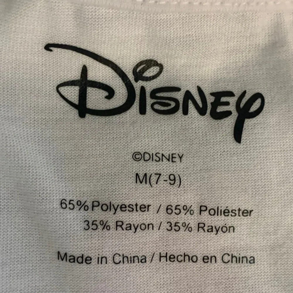 Disney White T-Shirt w Mickey, Donald and Goofy,  Size Med, EUC - WM47 - Picture 4 of 5